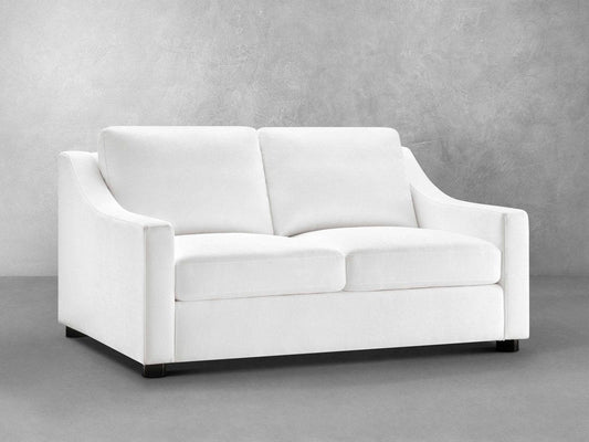 Larissa Fabric Loveseat - White - Abbyson - Living Room
