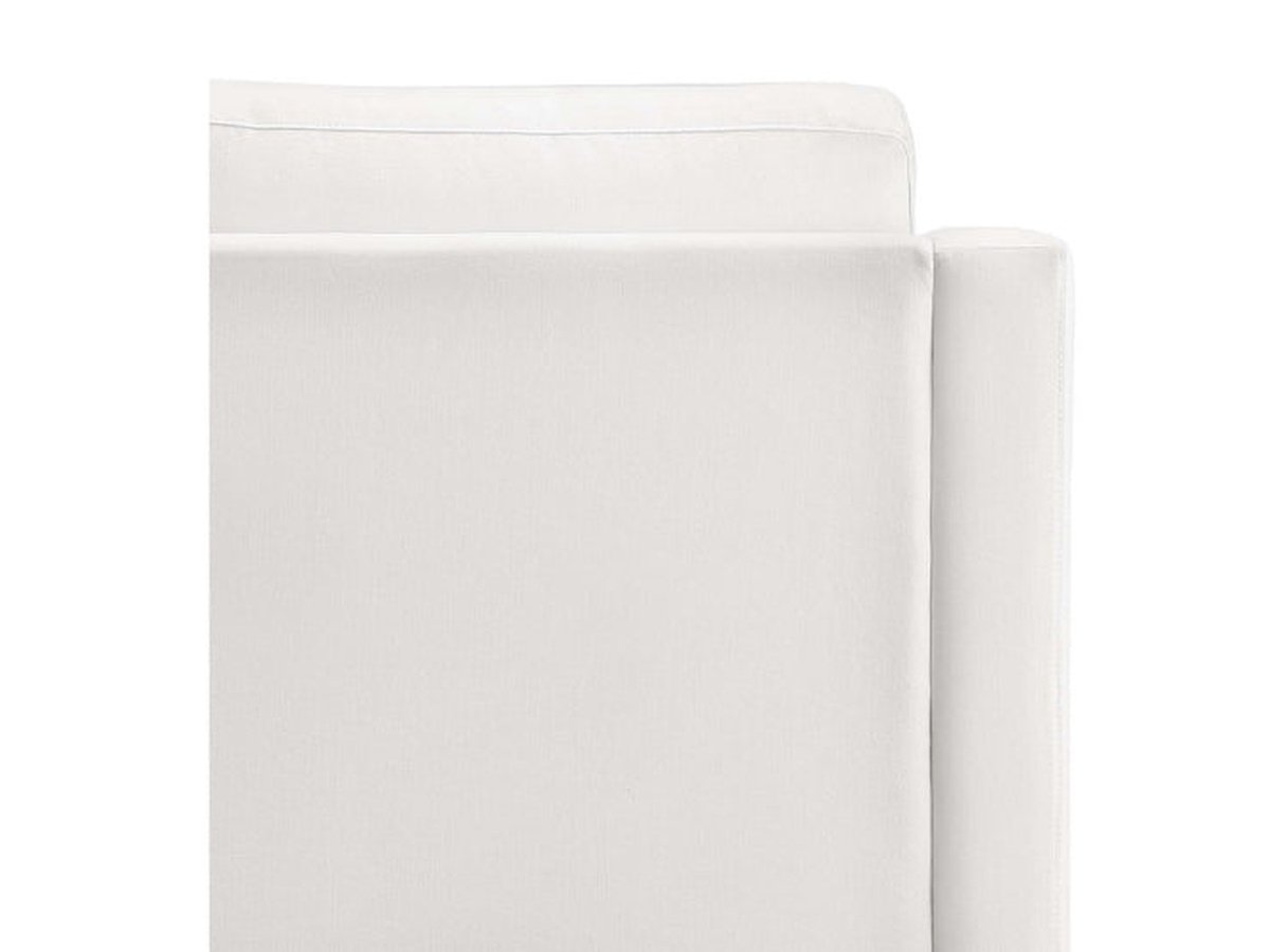 Larissa Fabric Loveseat - White - Abbyson - Living Room