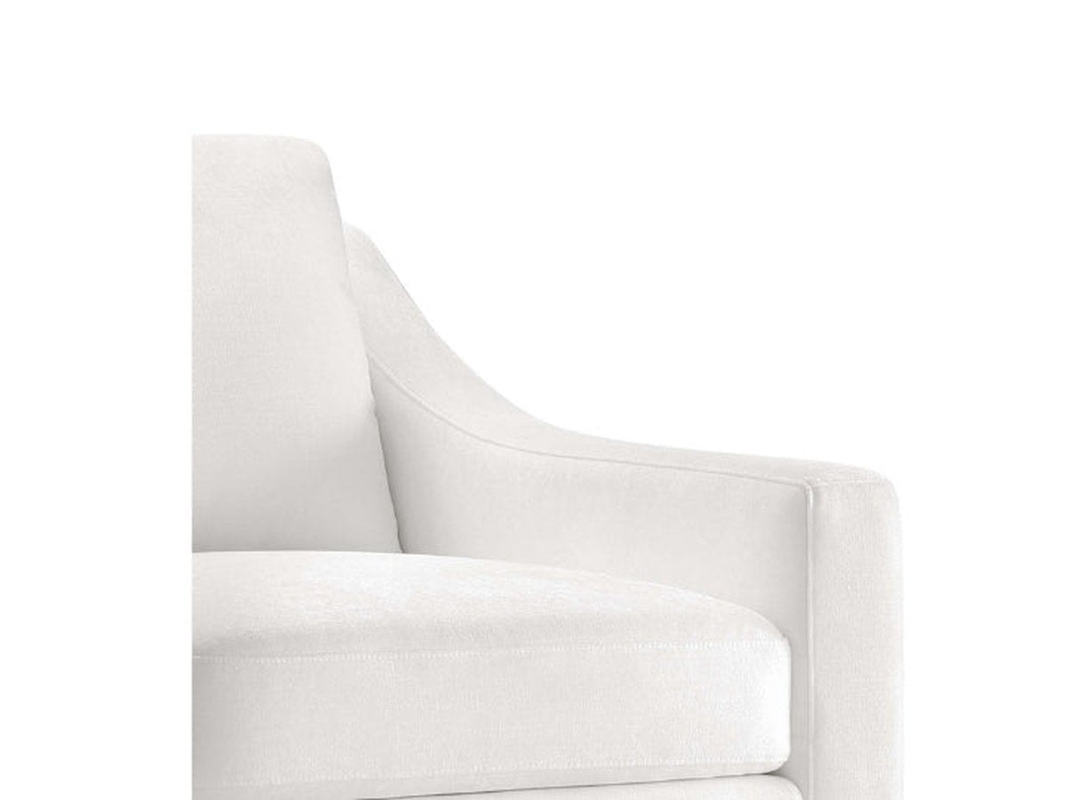 Larissa Fabric Loveseat - White - Abbyson - Living Room