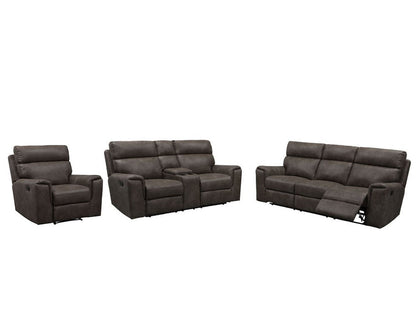 Lawrence Fabric Reclining Sofa Set - Abbyson - Living Room