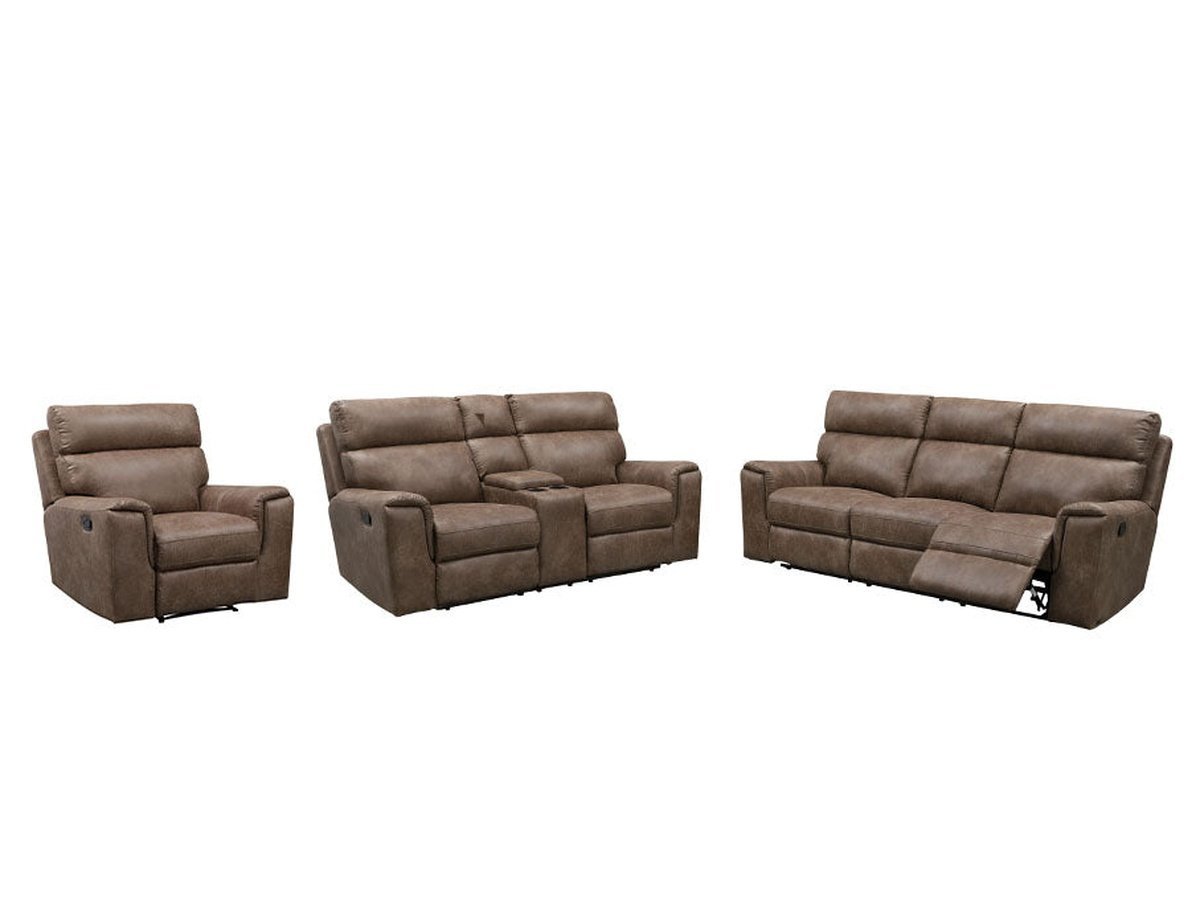Lawrence Fabric Reclining Sofa Set - Abbyson - Living Room