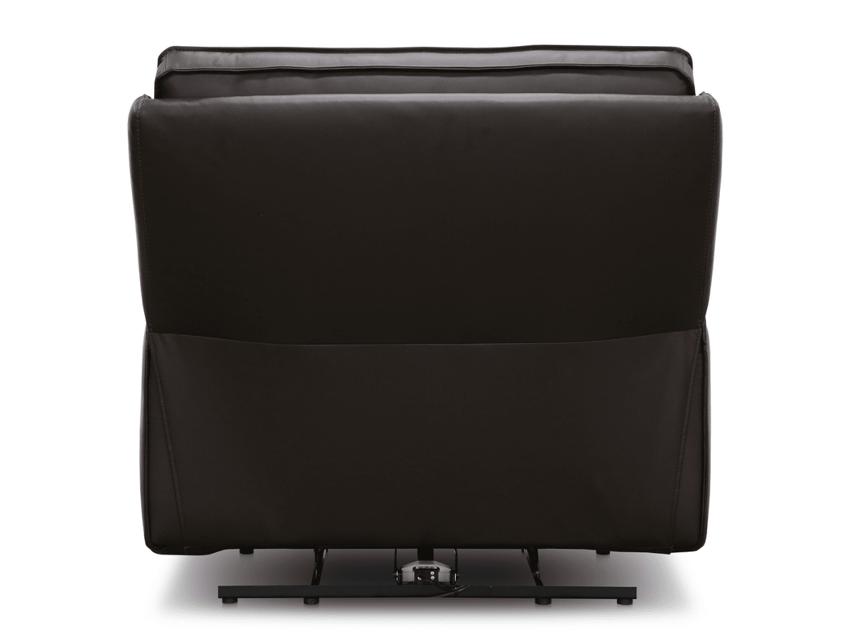 Layton Leather Power Recliner - Brown - Abbyson - Living Room