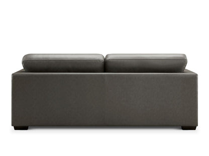 Lisbon Leather Sofa - Dark Gray - Abbyson - Living Room