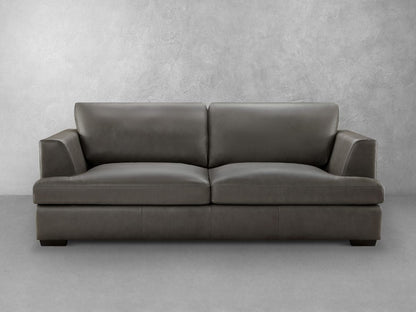 Lisbon Leather Sofa - Dark Gray - Abbyson - Living Room