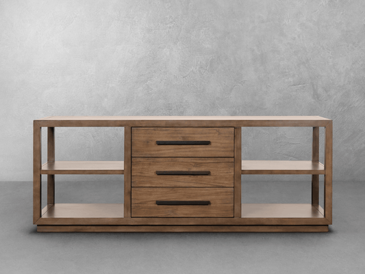Lowell 74" Media Console - Abbyson - Living Room