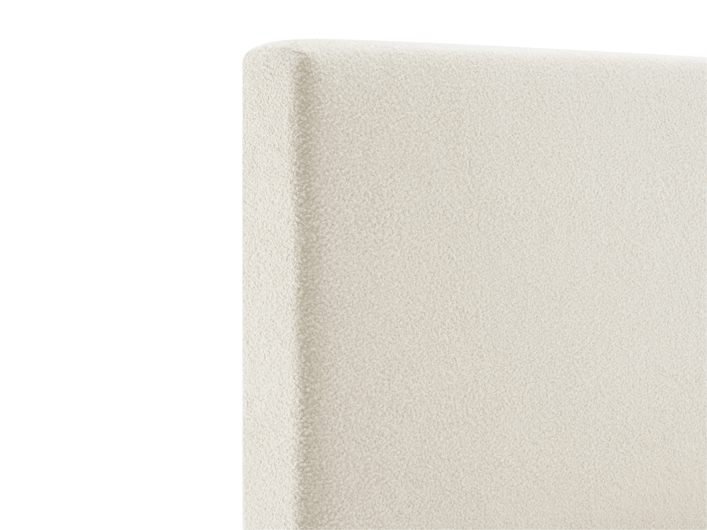 Luciano Bouclé Fabric Bed - Queen - Ivory - Abbyson - Bedroom