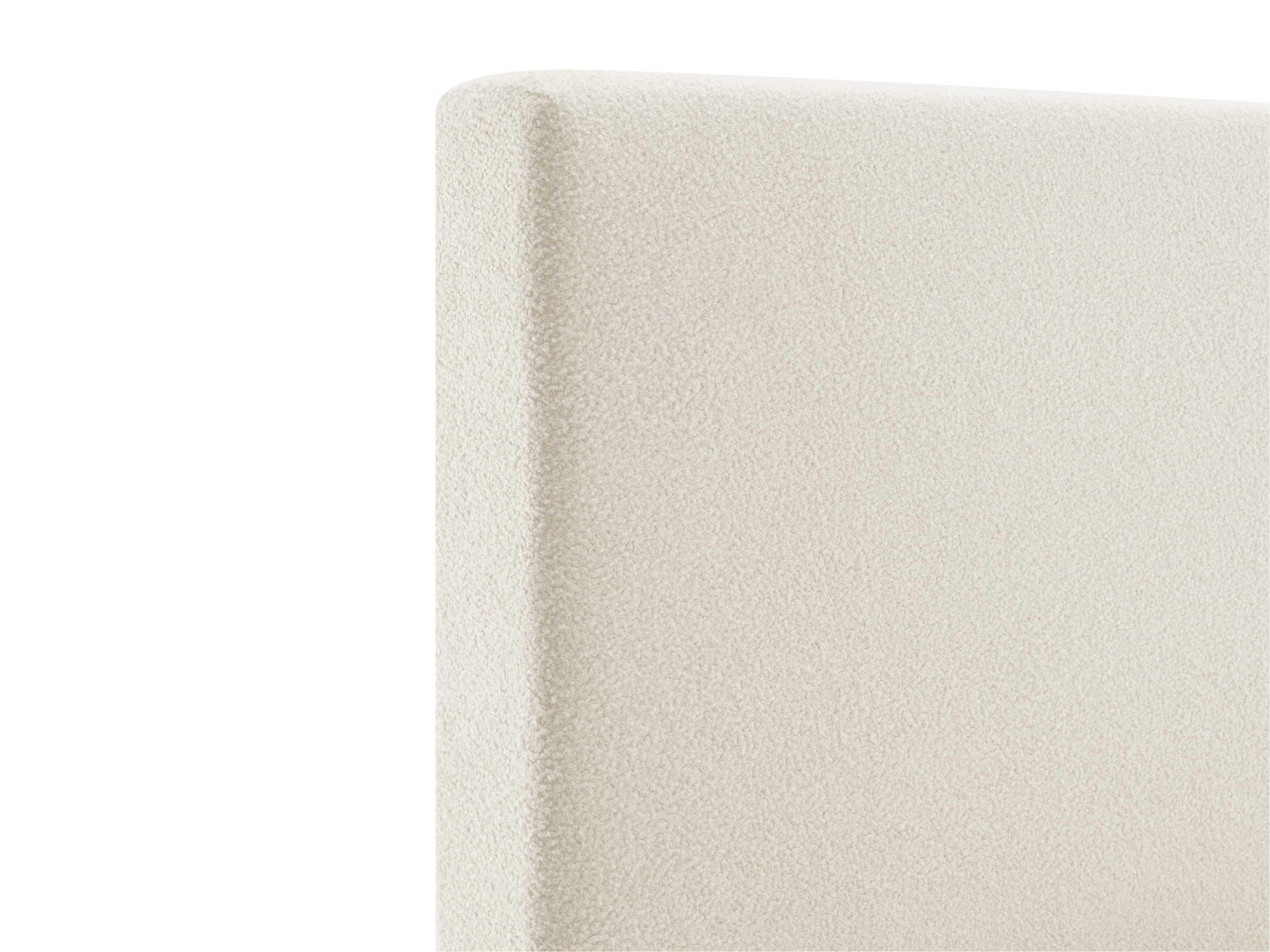 Luciano Bouclé Fabric Bed - Queen - Ivory - Abbyson - Bedroom