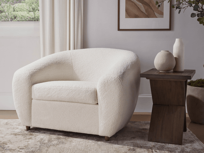 Luciano Bouclé Fabric Chair - Abbyson - Living Room