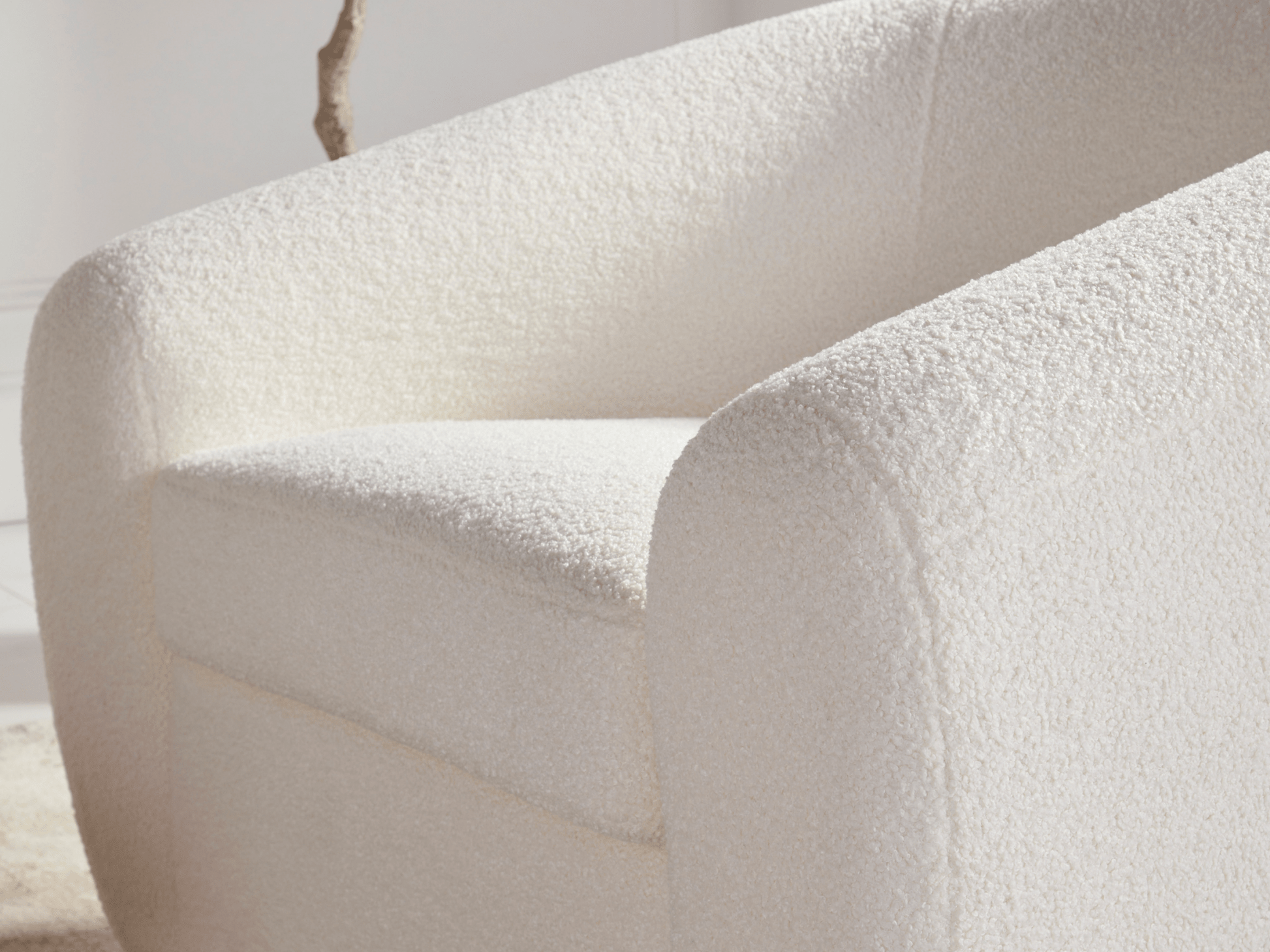 Luciano Bouclé Fabric Chair - Abbyson - Living Room