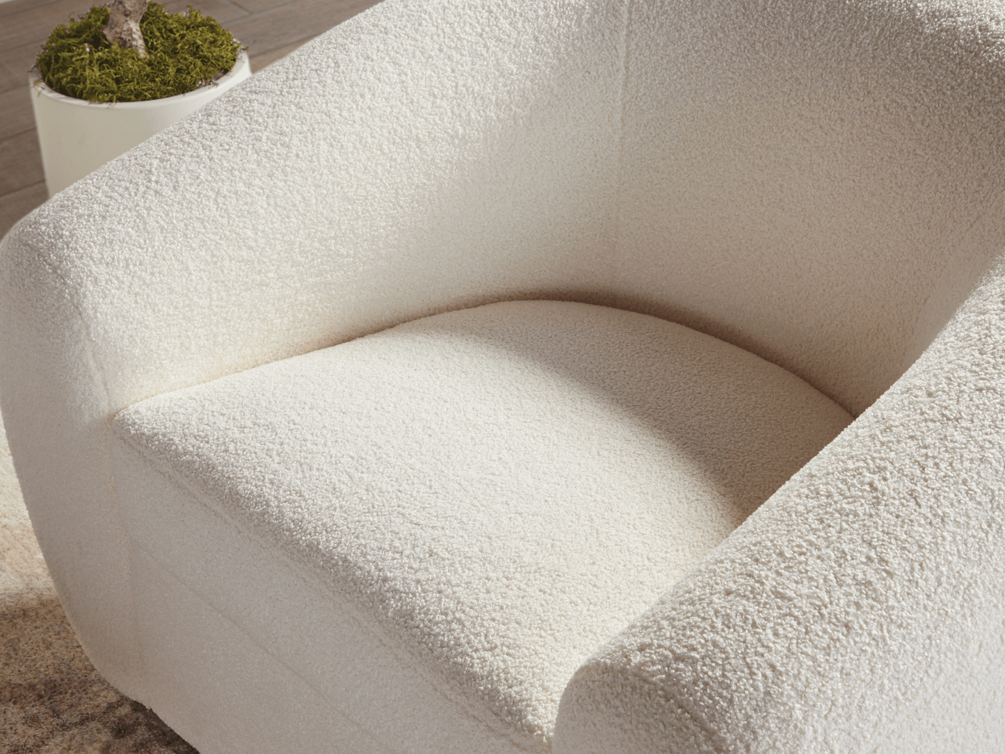 Luciano Bouclé Fabric Chair - Abbyson - Living Room