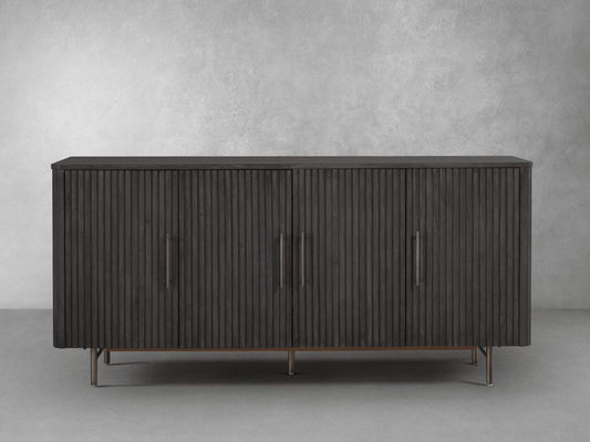 Luna Console - Ebony - Abbyson - Living Room