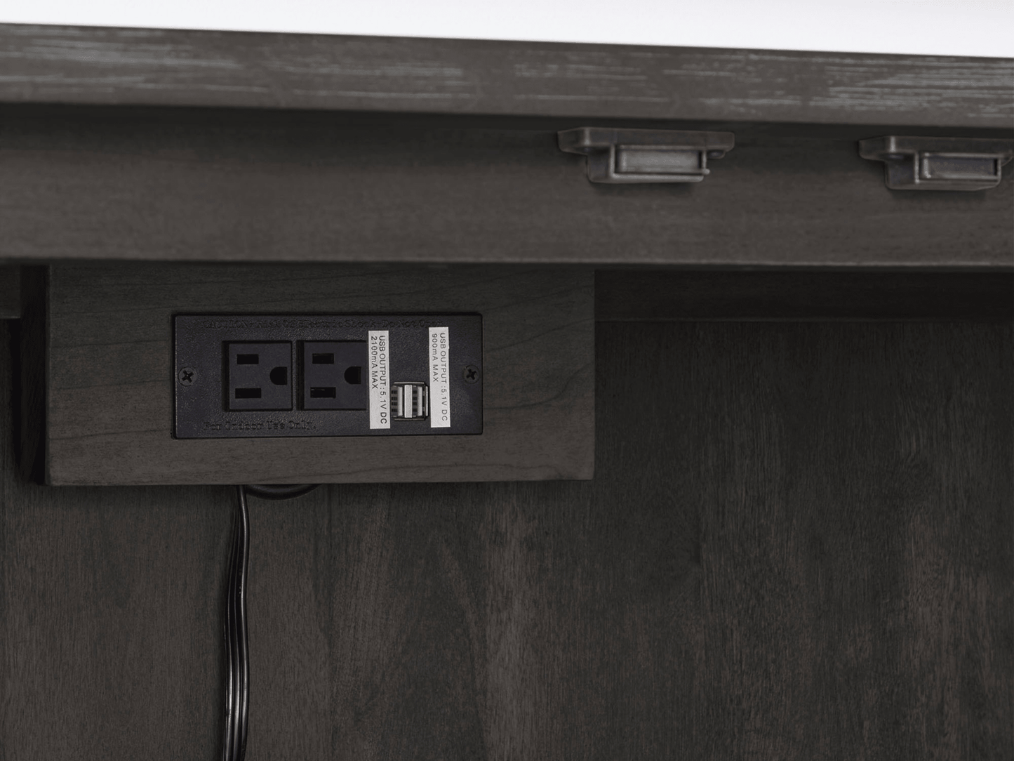 Luna Console - Ebony - Abbyson - Living Room