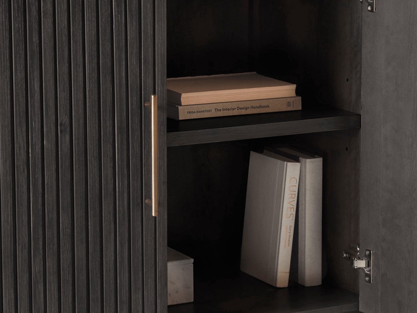 Luna Console - Ebony - Abbyson - Living Room
