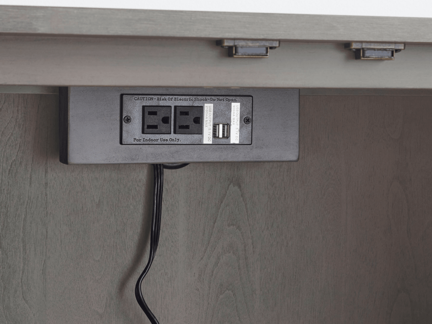Luna Console - Gray - Abbyson - Living Room