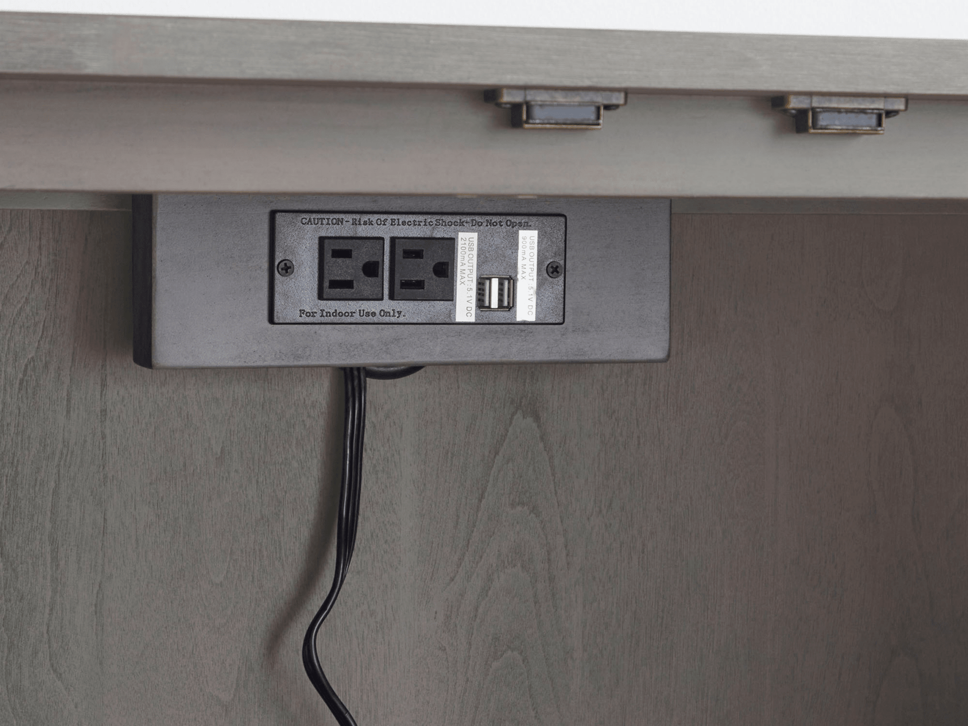 Luna Console - Gray - Abbyson - Living Room