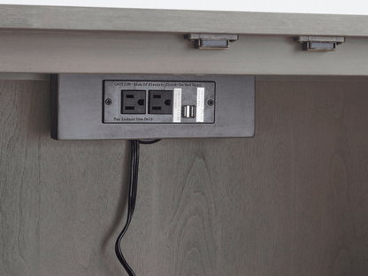 Luna Console - Gray - Abbyson - Living Room