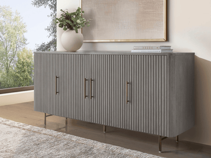 Luna Console - Gray - Abbyson - Living Room