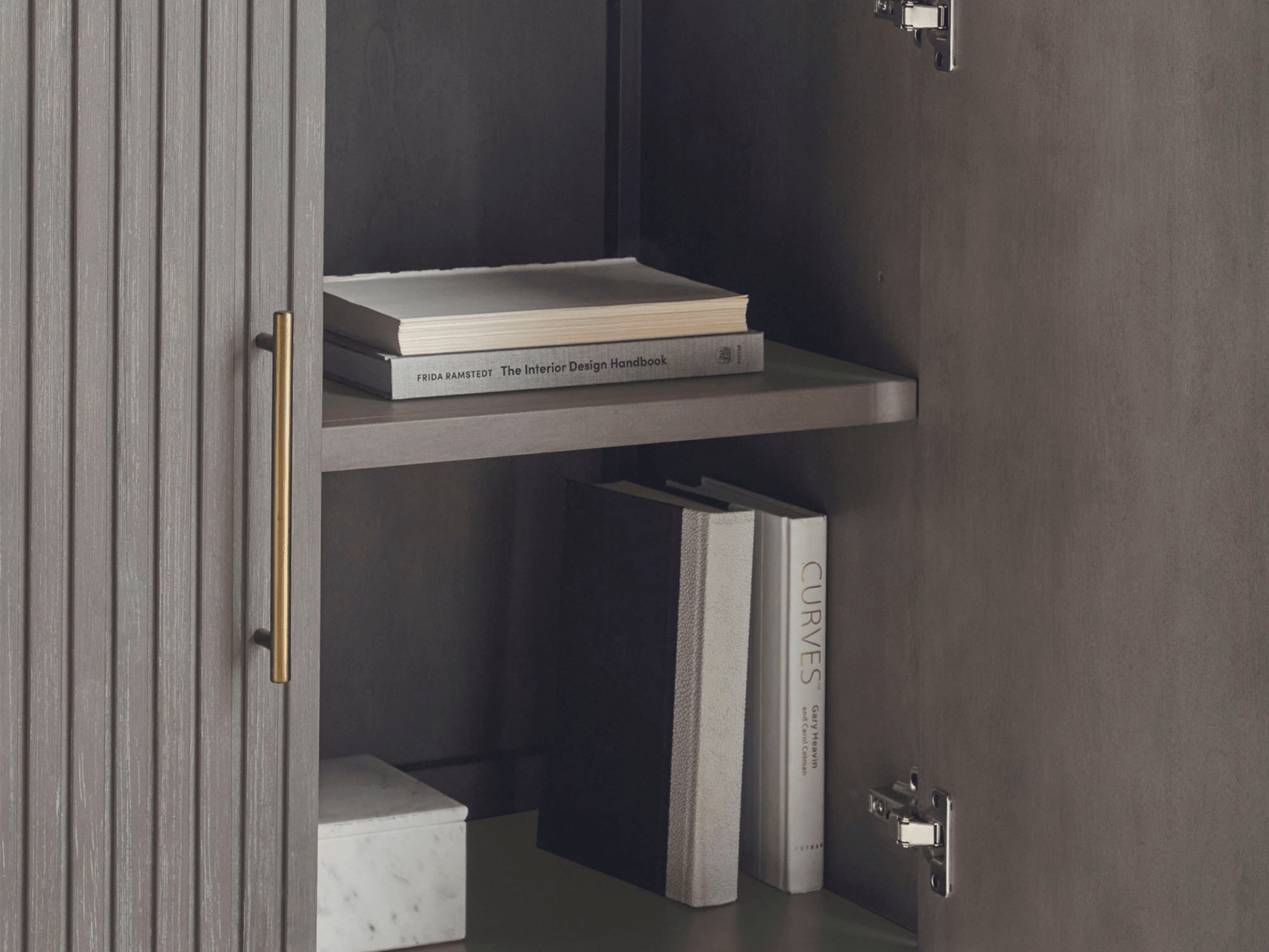 Luna Console - Gray - Abbyson - Living Room