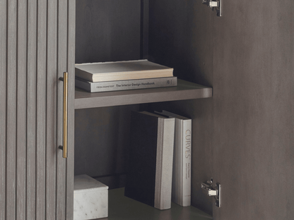 Luna Console - Gray - Abbyson - Living Room