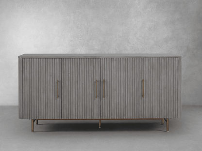 Luna Console - Gray - Abbyson - Living Room