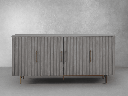 Luna Console - Gray - Abbyson - Living Room