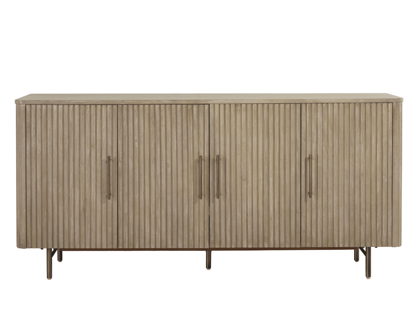 Luna Console - Natural - Abbyson - Living Room