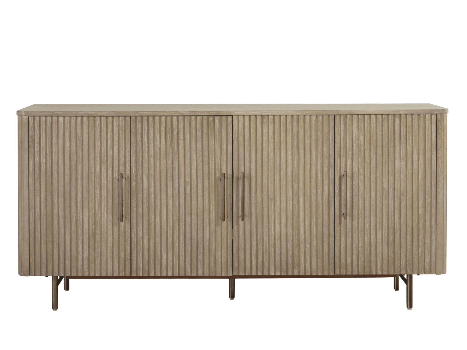 Luna Console - Natural - Abbyson - Living Room