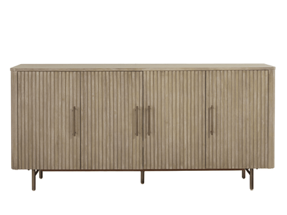 Luna Console - Natural - Abbyson - Living Room