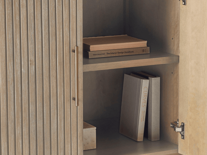 Luna Console - Natural - Abbyson - Living Room