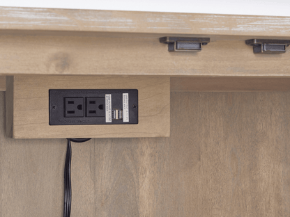 Luna Console - Natural - Abbyson - Living Room