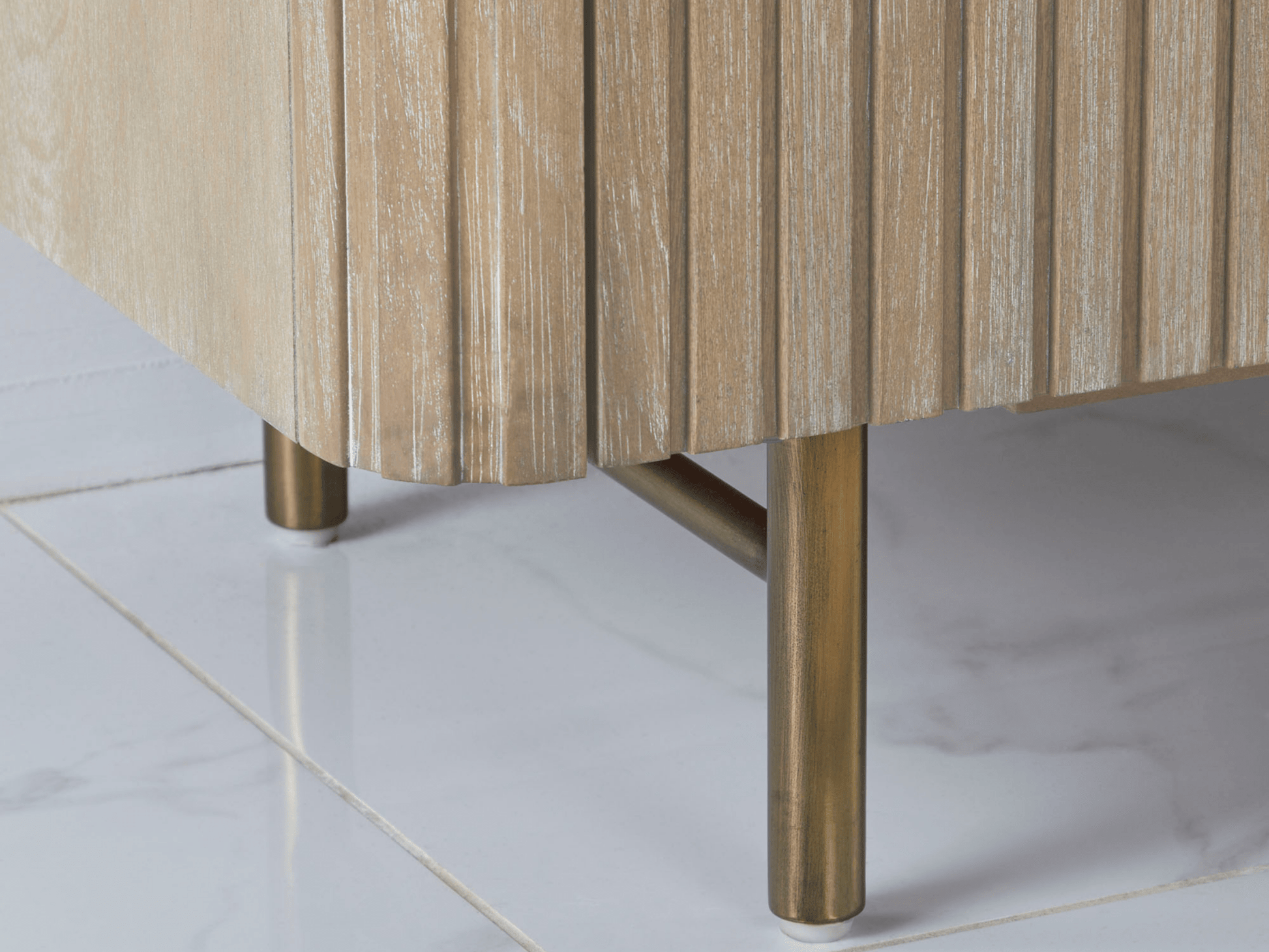 Luna Console - Natural - Abbyson - Living Room