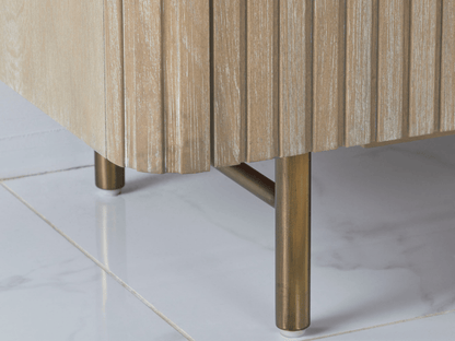 Luna Console - Natural - Abbyson - Living Room