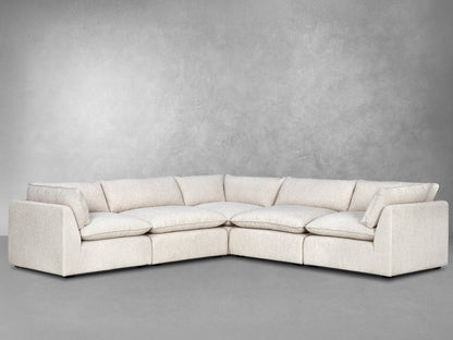 Luxe Boucle Sectional, Oat - Abbyson - Living Room