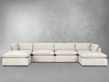Luxe Boucle Sectional, Oat - Abbyson - Living Room