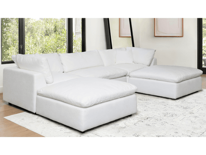 Luxe Feather and Down 5-pc Sectional Set - Abbyson - Living Room