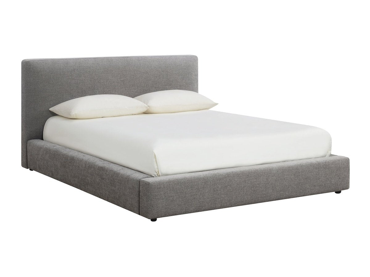 Luxe Upholstered Bed - Gray - Queen - Abbyson - Bedroom