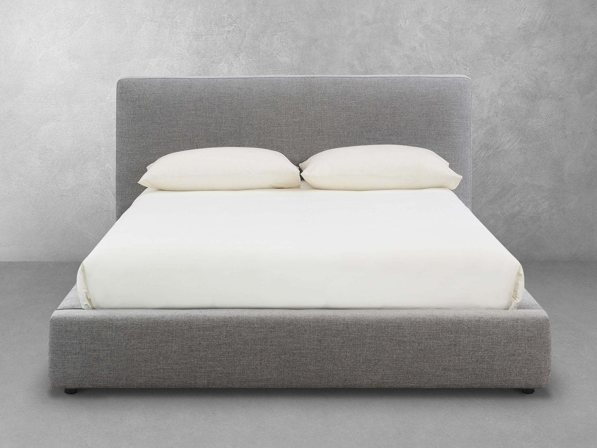 Luxe Upholstered Bed - Gray - Queen - Abbyson - Bedroom