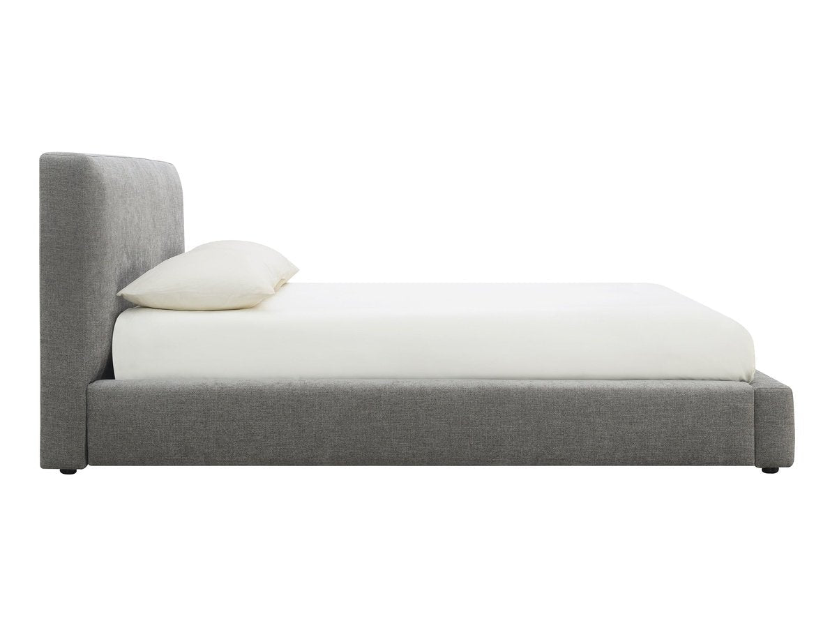 Luxe Upholstered Bed - Gray - Queen - Abbyson - Bedroom