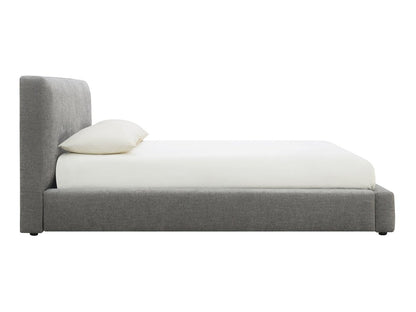 Luxe Upholstered Bed - Gray - Queen - Abbyson - Bedroom
