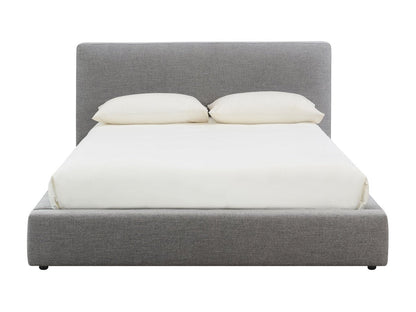 Luxe Upholstered Bed - Gray - Queen - Abbyson - Bedroom