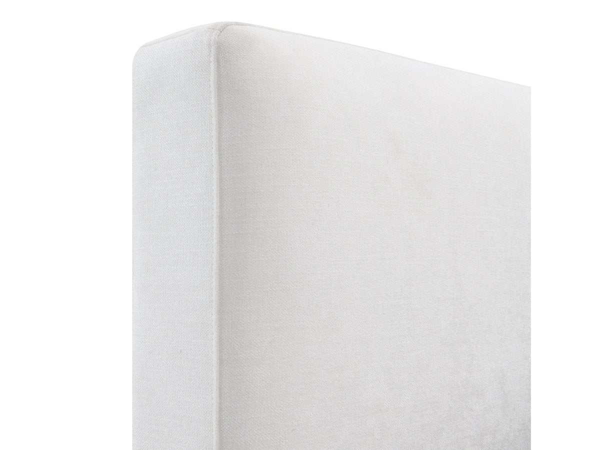 Luxe Upholstered Bed - White - King - Abbyson - Bedroom