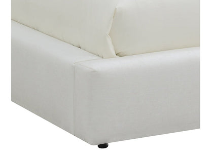 Luxe Upholstered Bed - White - Queen - Abbyson - Bedroom