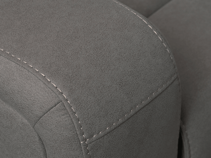 Margaret Fabric Manual Recliner - Charcoal - Abbyson - Living Room
