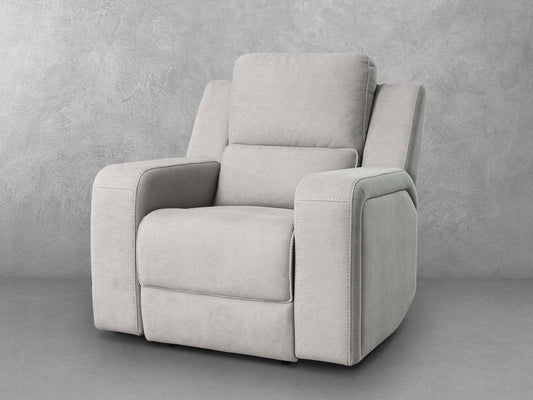 Margaret Fabric Manual Recliner - Gray - Abbyson - Living Room