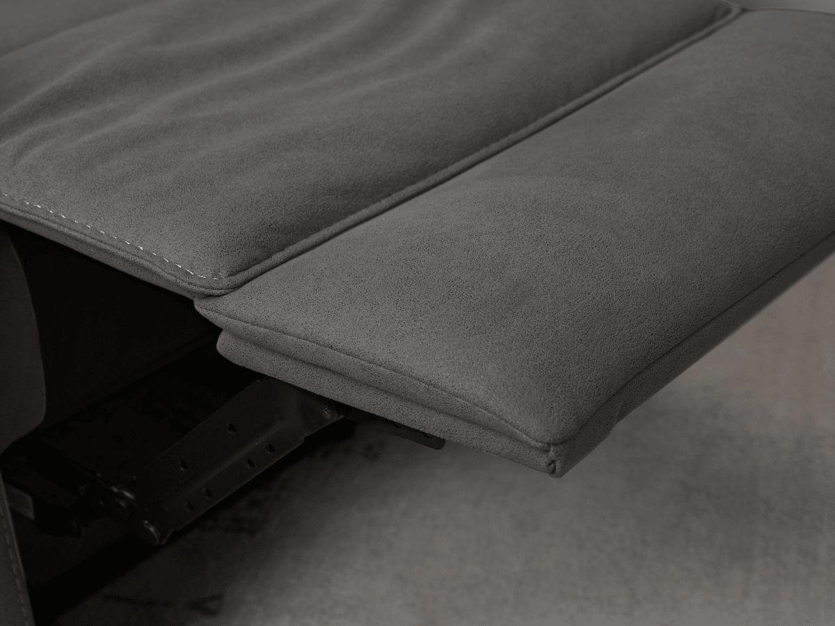 Margaret Fabric Manual Reclining Loveseat - Charcoal - Abbyson - Living Room