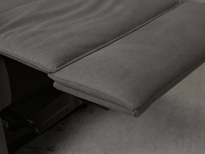 Margaret Fabric Manual Reclining Loveseat - Charcoal - Abbyson - Living Room