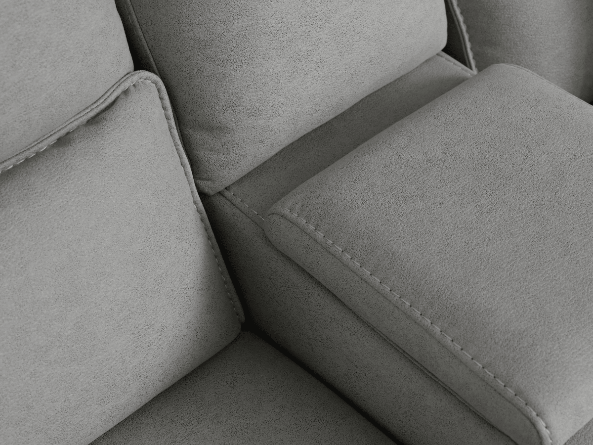Margaret Fabric Manual Reclining Loveseat - Gray - Abbyson - Living Room