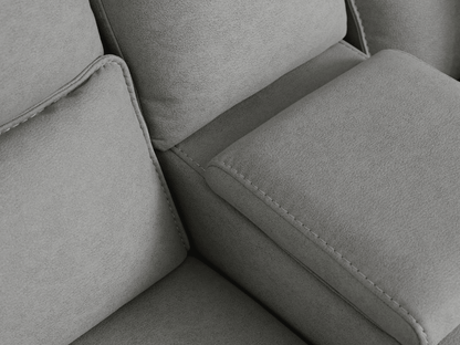 Margaret Fabric Manual Reclining Loveseat - Gray - Abbyson - Living Room