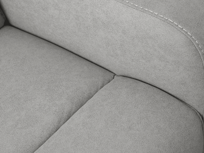 Margaret Fabric Manual Reclining Sofa with Console - Gray - Abbyson - Living Room