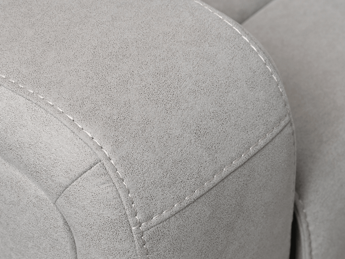Margaret Fabric Manual Reclining Sofa with Console - Gray - Abbyson - Living Room